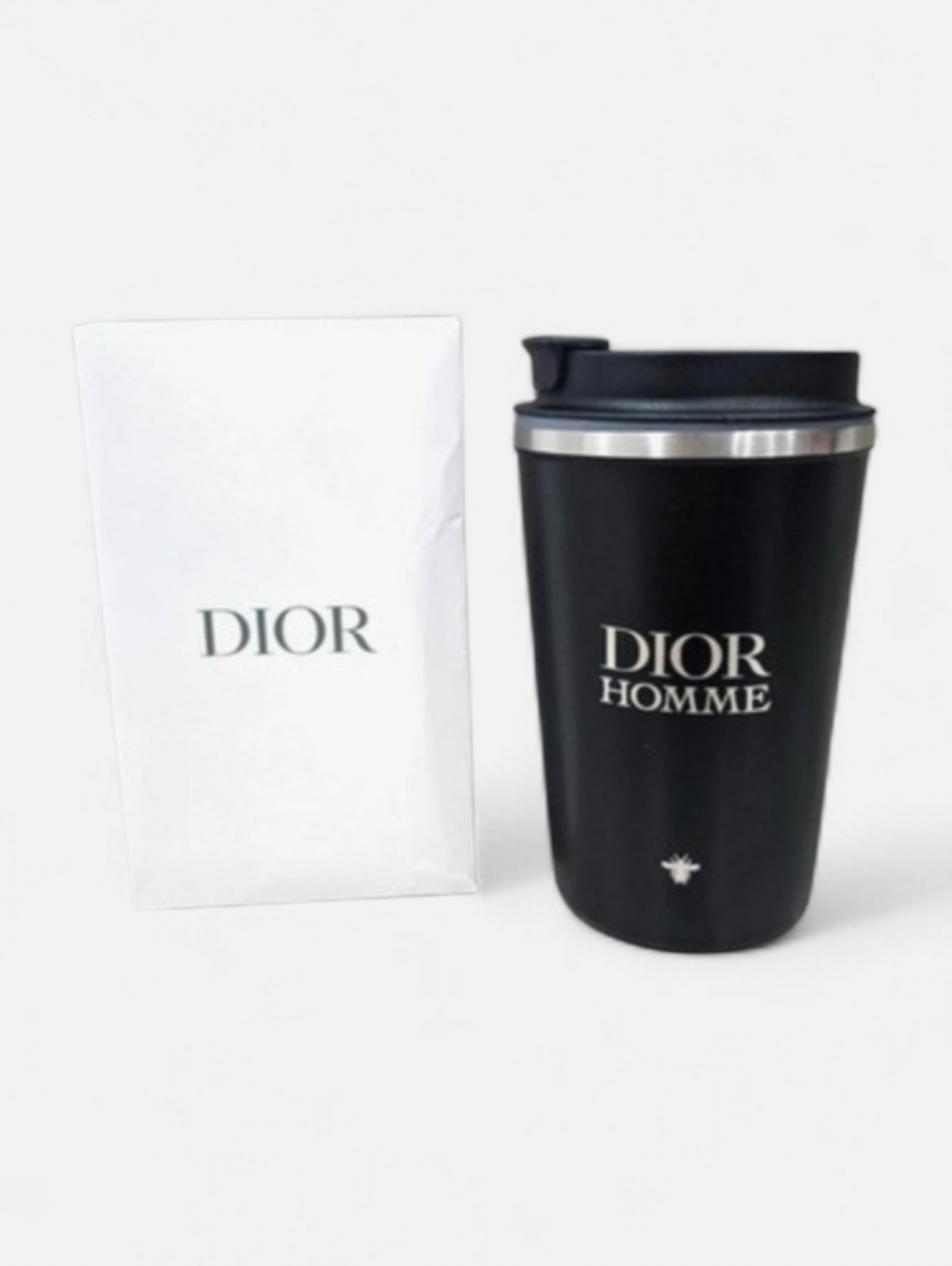 Dior Homme Black Travel Tumbler Stainless Steel Thermal Vacuum Mug Novelty New
